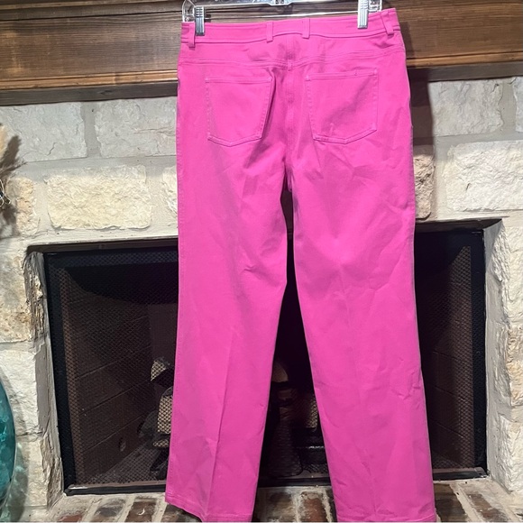 St. John Pink Straight Leg Jeans - Picture 7 of 10
